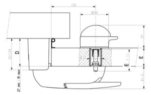 schéma de serrure de porte FERMOD 521 HP 