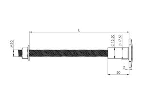 dimensions vis en nylon pour panneau isotherme