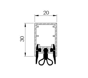 lead-lined automatic plinth diagram for watertight and anti-X door