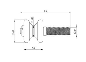 SPENLE altes Modell Rollendiagramm für wasserdichte Schiebetür