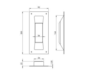 stainless steel bowl handle diagram for sliding door