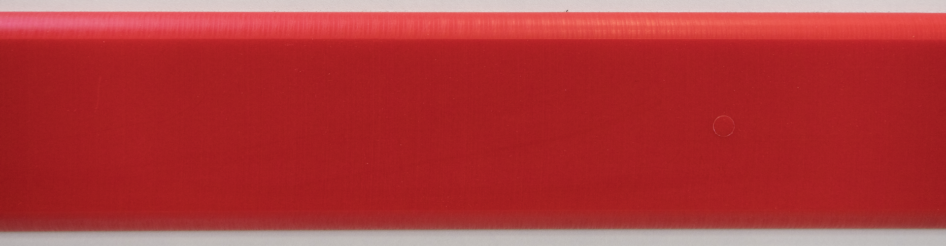 red impact-resistant polyethylene wall skirting by SPENLE