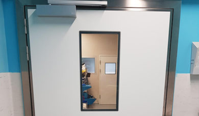 airtight door SP250 in a hospital