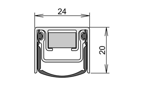 schéma porte battante étanche SP250