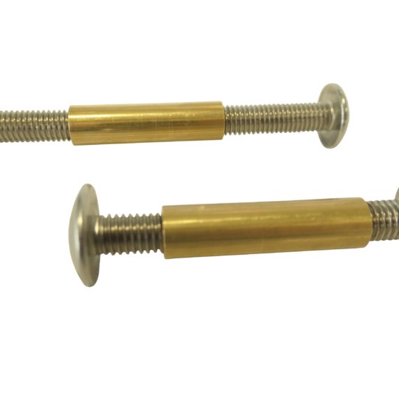 Stainless steel and brass fastening system for insulated panels