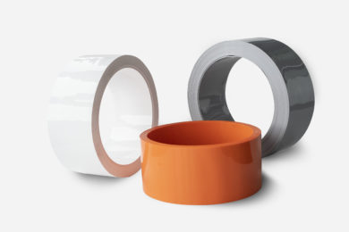 rolls of flexible and opaque PVC strips