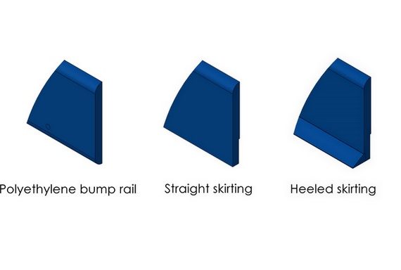 SPENLE polyethylene wall skirting drawings