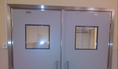 SP250 airtight double door with glass