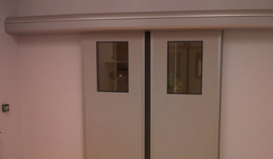 SPENLE Doppelschiebetür mit Fenstern