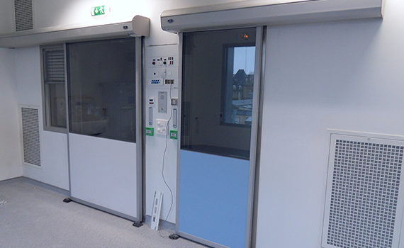 watertight and acoustic doors in hospital