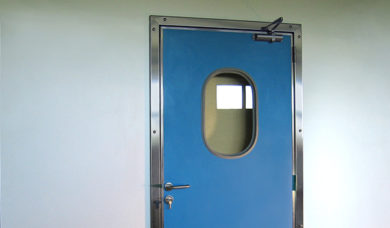 SPENLE blue semi-insulated service door