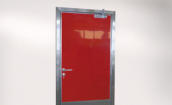 red service door for professionals