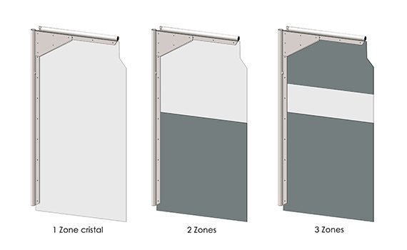 schémas de panneaux PVC pour porte à vantaux