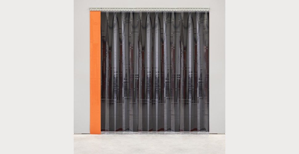 SPENLE strip curtain in a store warehouse